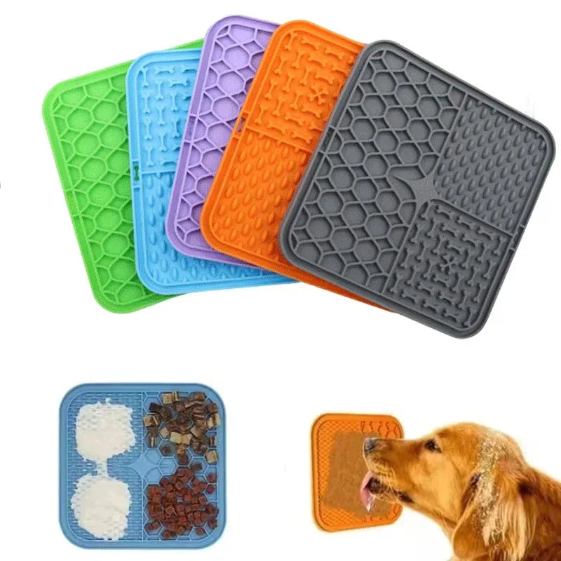 Silicone Pet Lick Mat for Slow Feeding Dogs - Smarsty