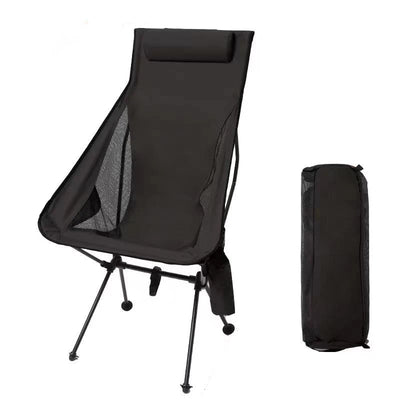 Westtune Portable Folding Camping Chair with Headrest Lightweight Tourist Chairs Aluminum Alloy Fishing Chair Outdoor Furniture by Smarsty