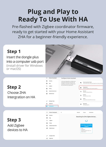 Sonoff Zigbee 3.0 USB Dongle for Smart Home Control - Smarsty
