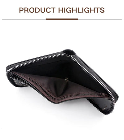 New Men Zipper Wallets Short Card Holder Vintage Male Wallet High Quality PU Leather Classic Coin Pocket Wallet For Boys - Smarsty