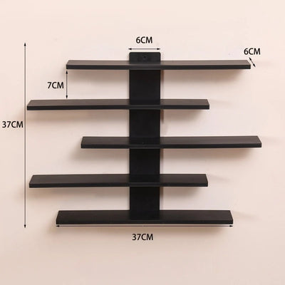 5-Tier Adjustable Wall-Mounted Display Shelf for Action Figures, Small Building Blocks & Collectibles - Modern Home Decor Storag by Smarsty