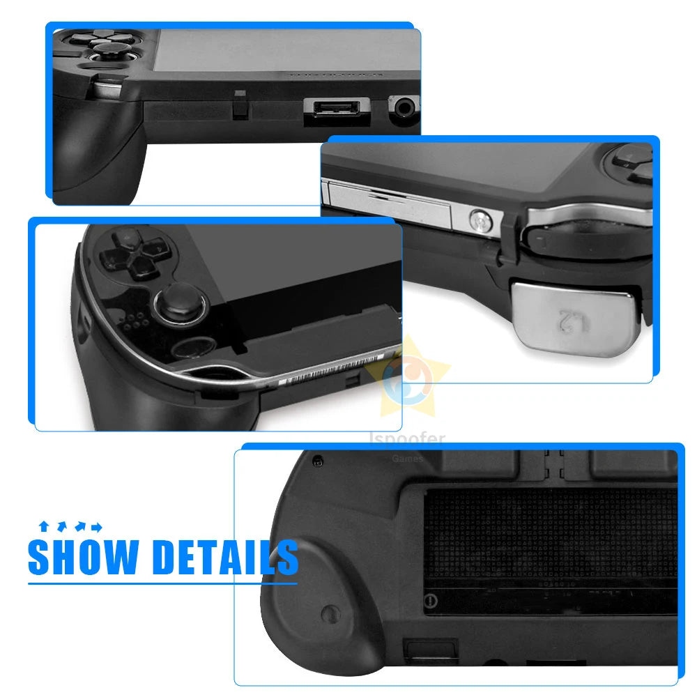 Black Hand Grip Case with L2 R2 Triggers for PS Vita - Smarsty