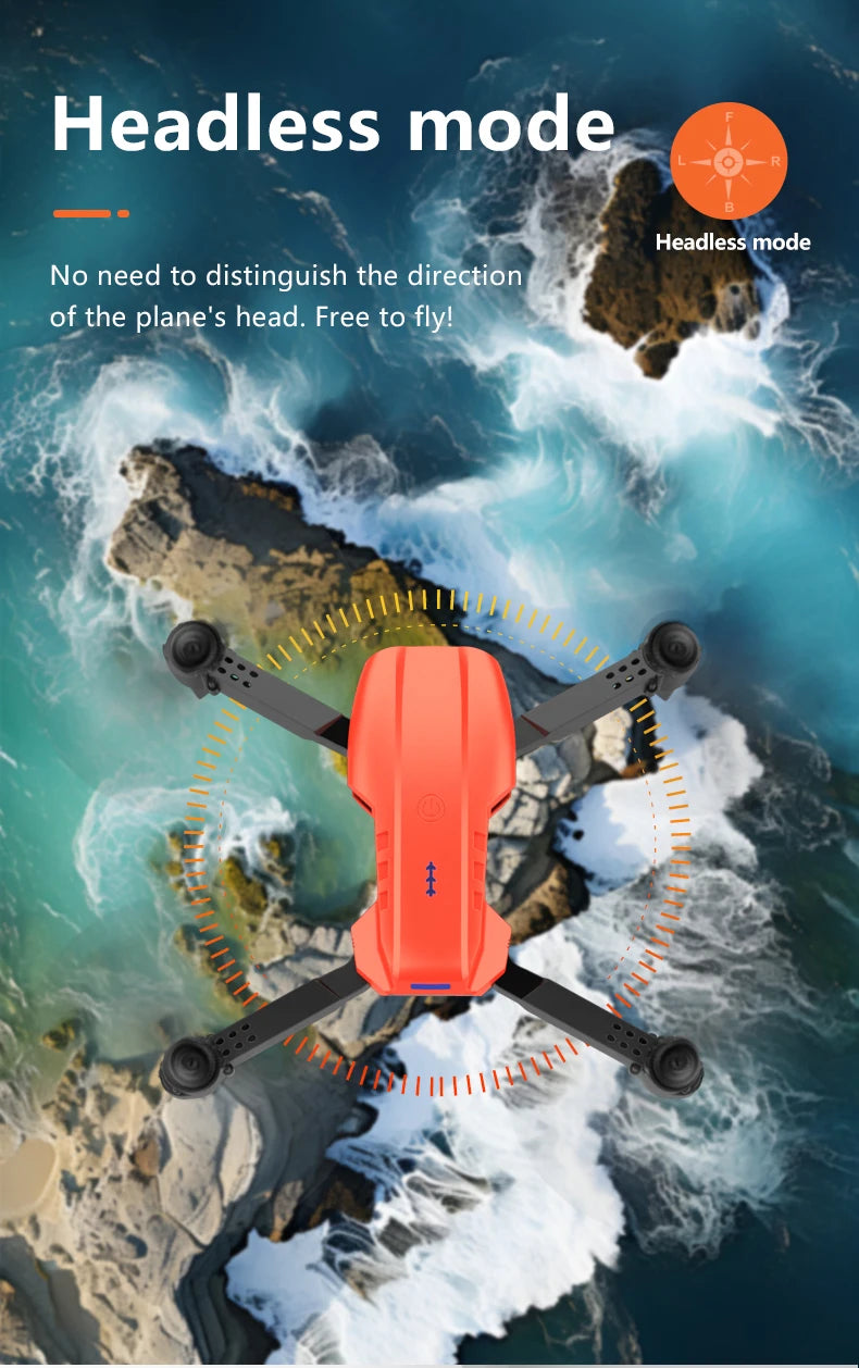 E99 PRO Drone with Flash Professional HD Dual Camera WIFI Obstacle Avoidance RC Helicopters Aerial Photography Quadcopter - Smarsty