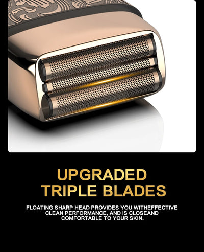 Ufree Close Shaver Electric Foil Shavers for Men, 3-Speed Electric Razor,  Home appliance, Face Shaving Beard Trimmer with LCD