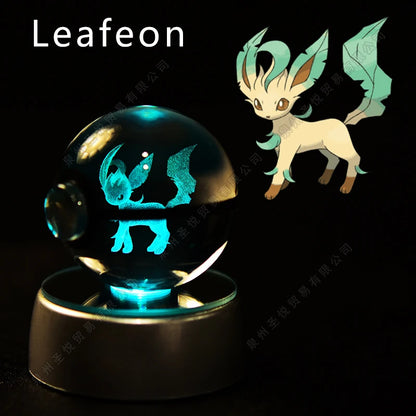 3D Pokemon Crystal Ball Night Light Lamp - Smarsty