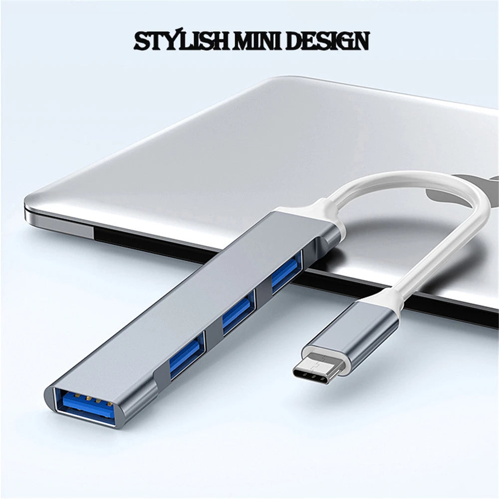 4 Port USB 3.0 Hub Ultra High Speed 5Gbps Transfer