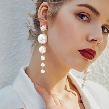Fashion Pearl Drop Earrings for Women Cute Bridal Jewelry 2024 - Smarsty