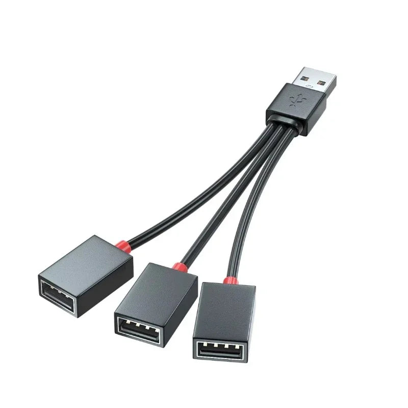 Car USB Hub 1 In 2 Out Charging Cable CompactLight