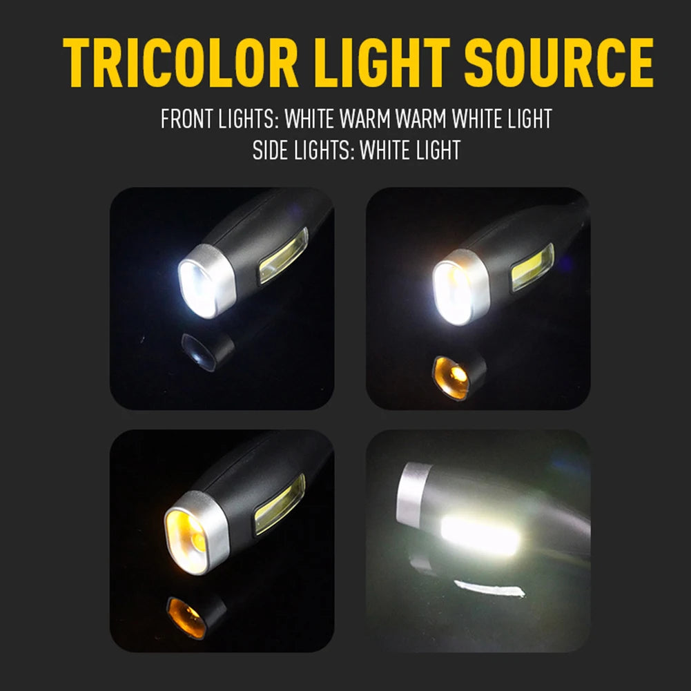 LED Neck Reading Light Bendable Arms Reading Lamp Hands Free Flashlight Rechargeable for Night Running Walking Knitting Camping