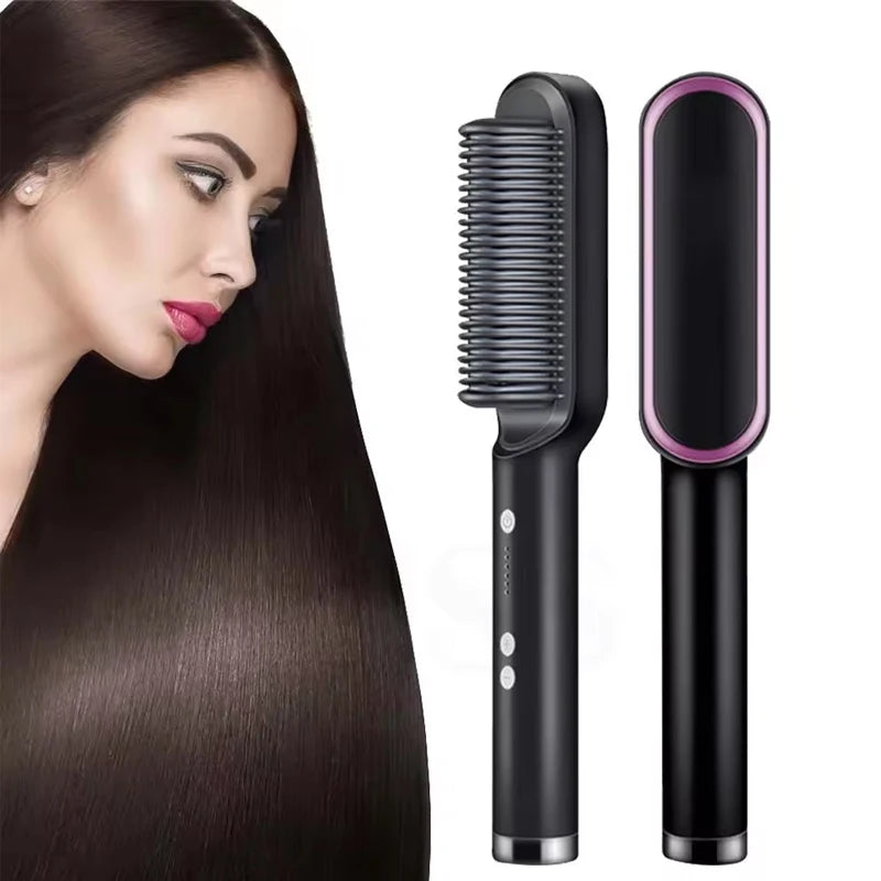 Professional Beard Straightener Comb with Anti-Scald Feature - Smarsty