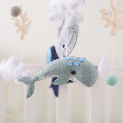 Baby Crib Mobile Bed Bell Rattle Toys Wooden Crochet Stars Pendant Bed Bell Toys Newborn Comfort Crib Bracket Hanging Toys Gifts by Smarsty