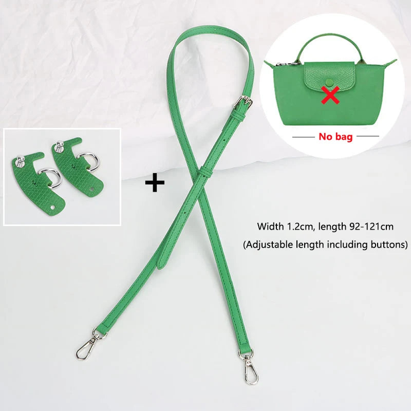 1 Set Bag Strap For Longchamp Mini Punch-free Genuine Leather Shoulder Strap Set Transformation Crossbody Strap Bag Accessories