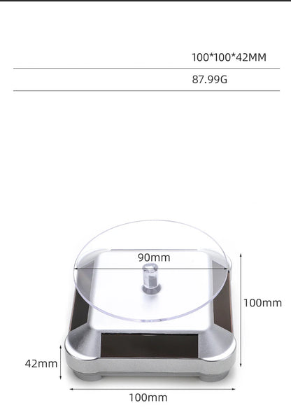 Solar Showcase 360 Rotating Jewelry Organizer Display - Smarsty