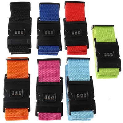 Luggage Strap Anti-theft Luggage Buckle  Password Adjustable Bundling Packing Baggage Belt Suitcase Trunk Belts Bag Accessories - Smarsty