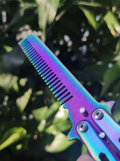 Stainless Steel Folding Butterfly Comb for Hair Training - Smarsty