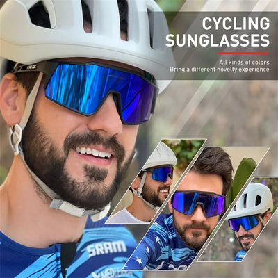 Kapvoe Cycling Glasses Polarized MTB Road Bike Glasses UV400 Protection Sunglasses Ultra Light Sport Eyewear Equipment by Smarsty