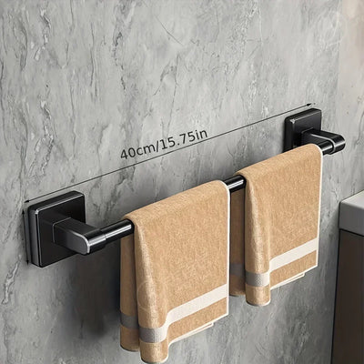 Wall Mounted Towel Rack No Drilling for Easy Storage - Smarsty