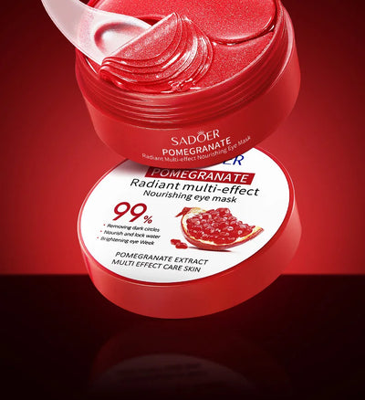 Red Pomegranate Collagen Eye Mask for Dark Circles - Smarsty