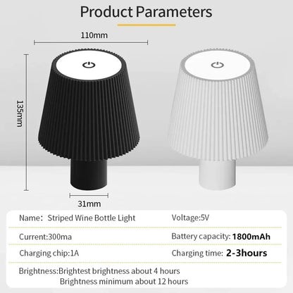 Rechargeable LED Desk Lamp with Touch Dimming Feature - Smarsty