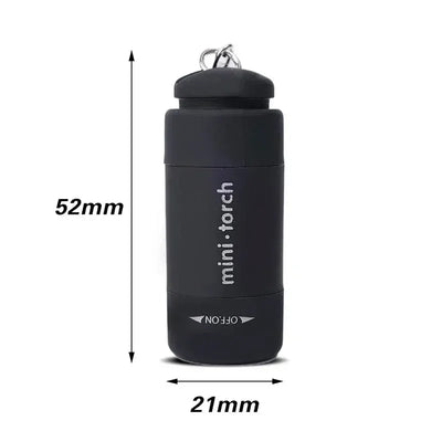 Led micro pocket flashlight portable USB rechargeable keychain flashlight waterproof home Outdoor Hiking Camping flashlight