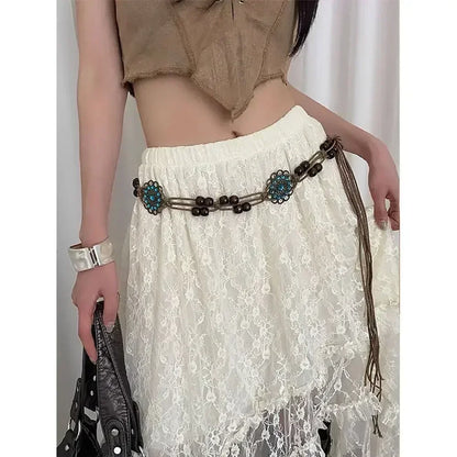 Bohemian Butterfly Tassel Waist Chain Adjustable Belt - Smarsty