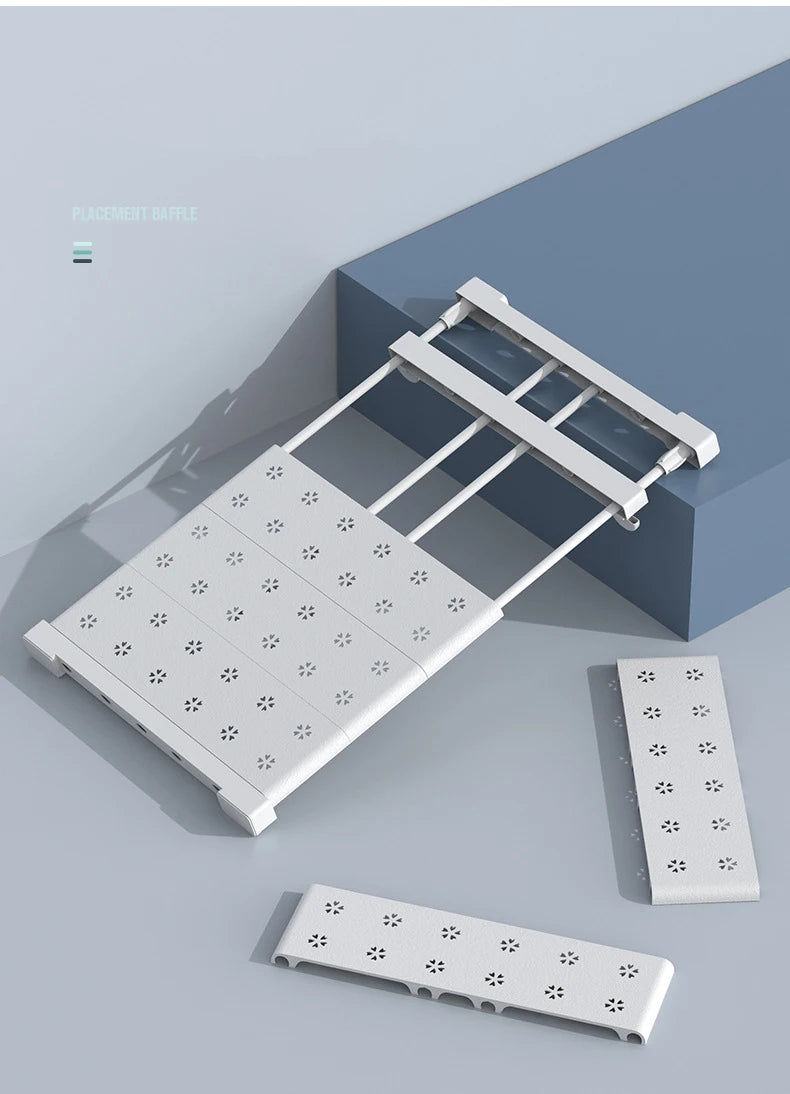 Adjustable Closet Organizer Storage Shelf Wall Mounted Kitchen Rack Space Saving Wardrobe Decorative Shelves Cabinet Holder by Smarsty