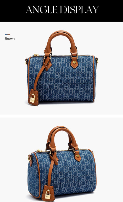 Women Shoulder Bag 2025 Cowboy Splicing Pillow Handbag - Smarsty