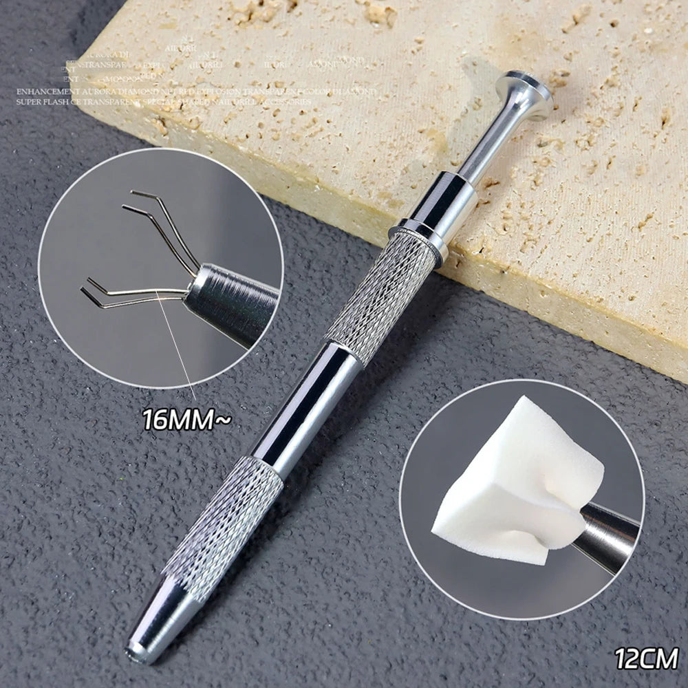50Pcs Nail Art Sponge Set with Grab Pen - Smarsty