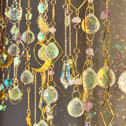 Hanging Crystal Pendant Suncatcher Wind Chimes for Home Decor - Smarsty
