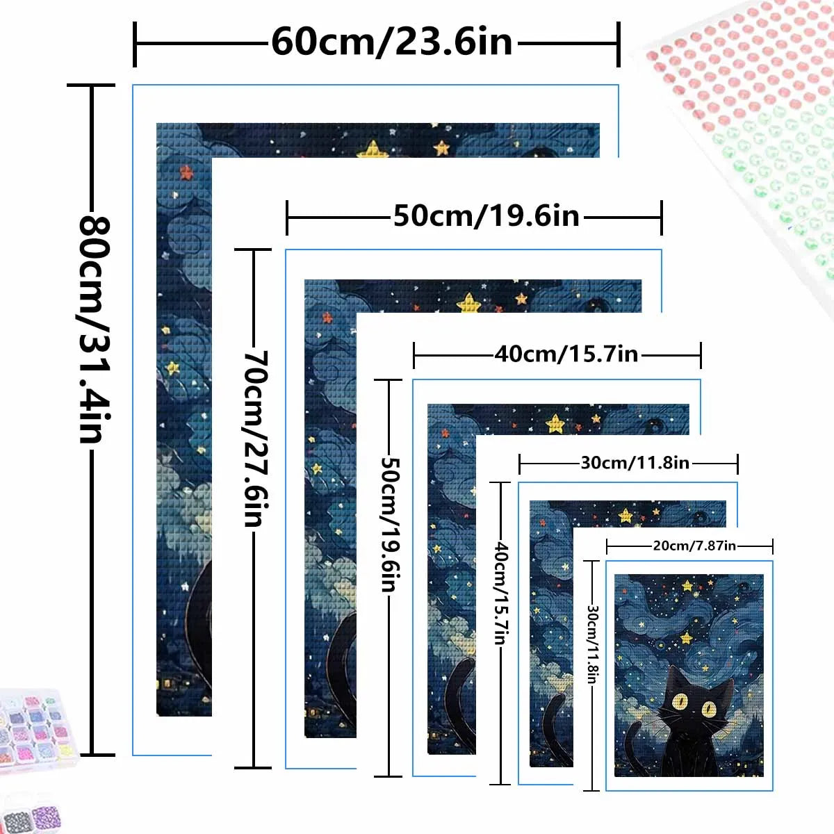 5D DIY Diamond Painting Star Cat Animal Art - Smarsty