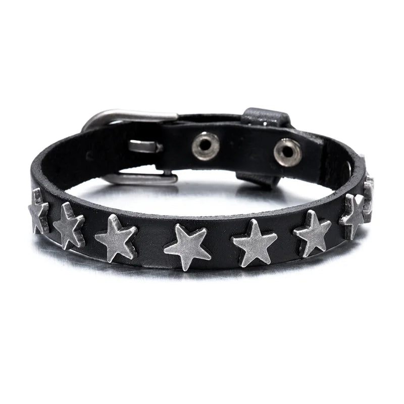 Leather Wrap Bracelet for Men and Women with Buckle Closure - Smarsty