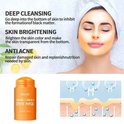 EELHOE Turmeric Skin Care Original Face Cream Serum Oil Stick Mask Body Whitening Anti Acne Lighten Dark Spot Moisturizing