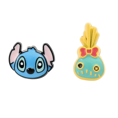 Cute Disney Stitch Flower Stud Earrings for Women and Girls - Smarsty