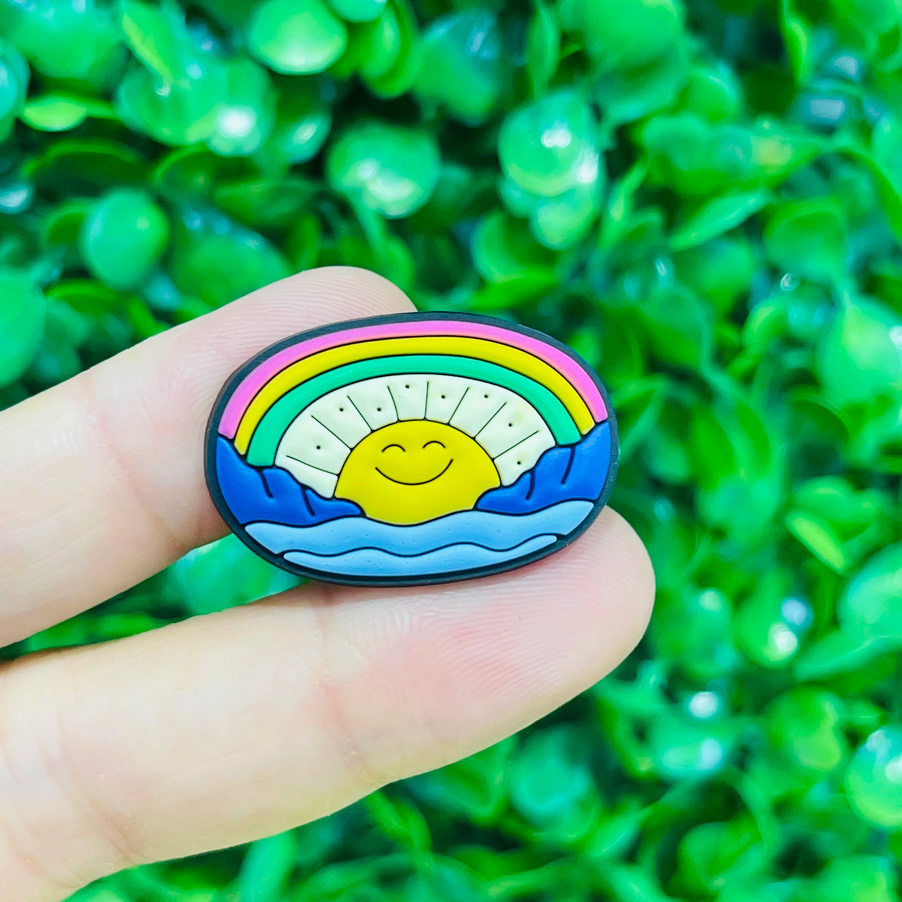 1pcs PVC Hawaii Summer Vibes Surf Sun Sand Aloha Coconut Turtle Shoe Charms Slippers Shoe Decoration Buckle Clog DIY Wristbands