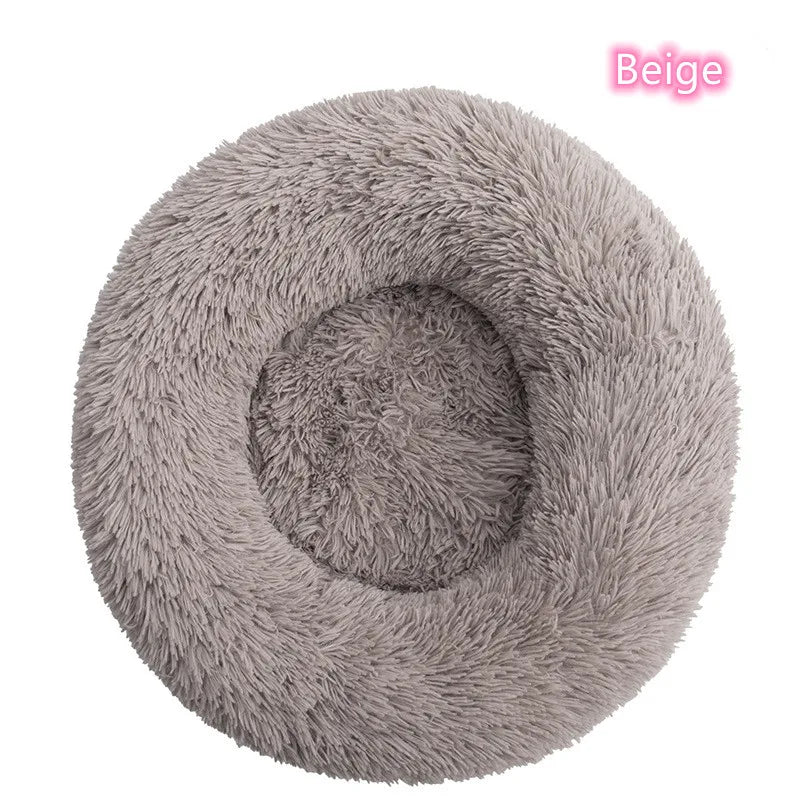 Super Soft Cat Bed Plush Donut Design for Comfort - Smarsty