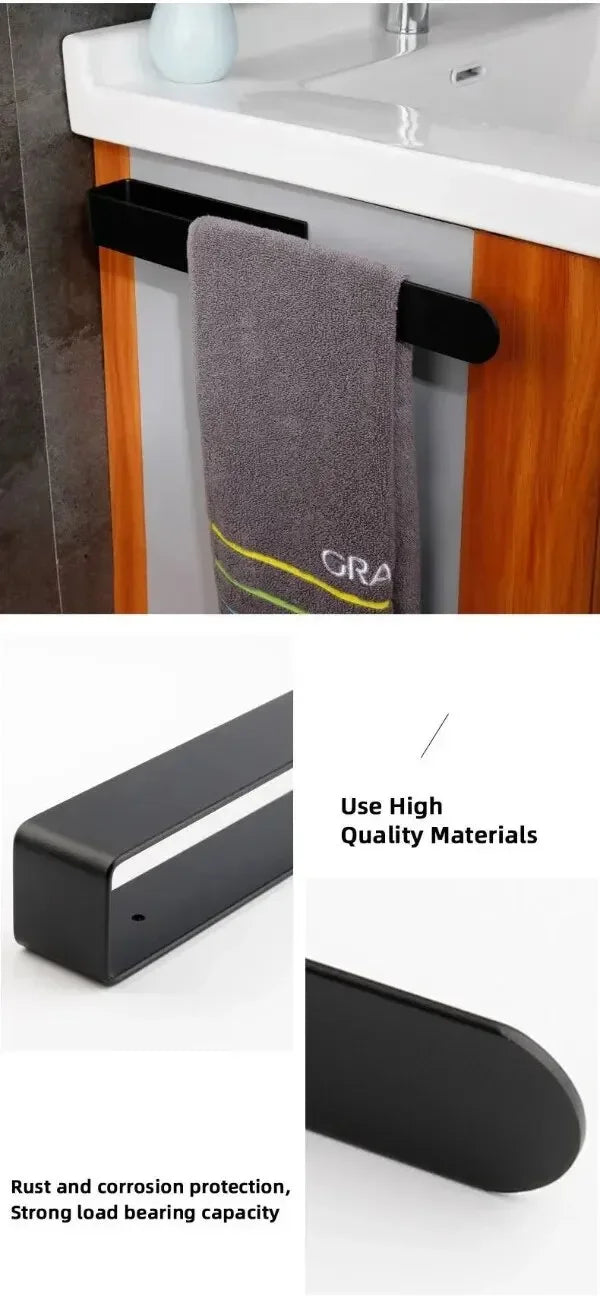 Self-Adhesive Stainless Steel Towel Rack for Bathroom - Smarsty