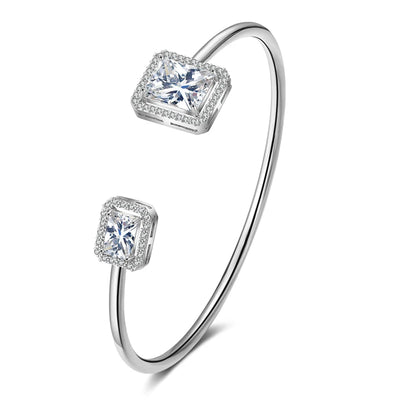 Luxury Gold Cuff Bangles with Cubic Zirconia for Women - Smarsty