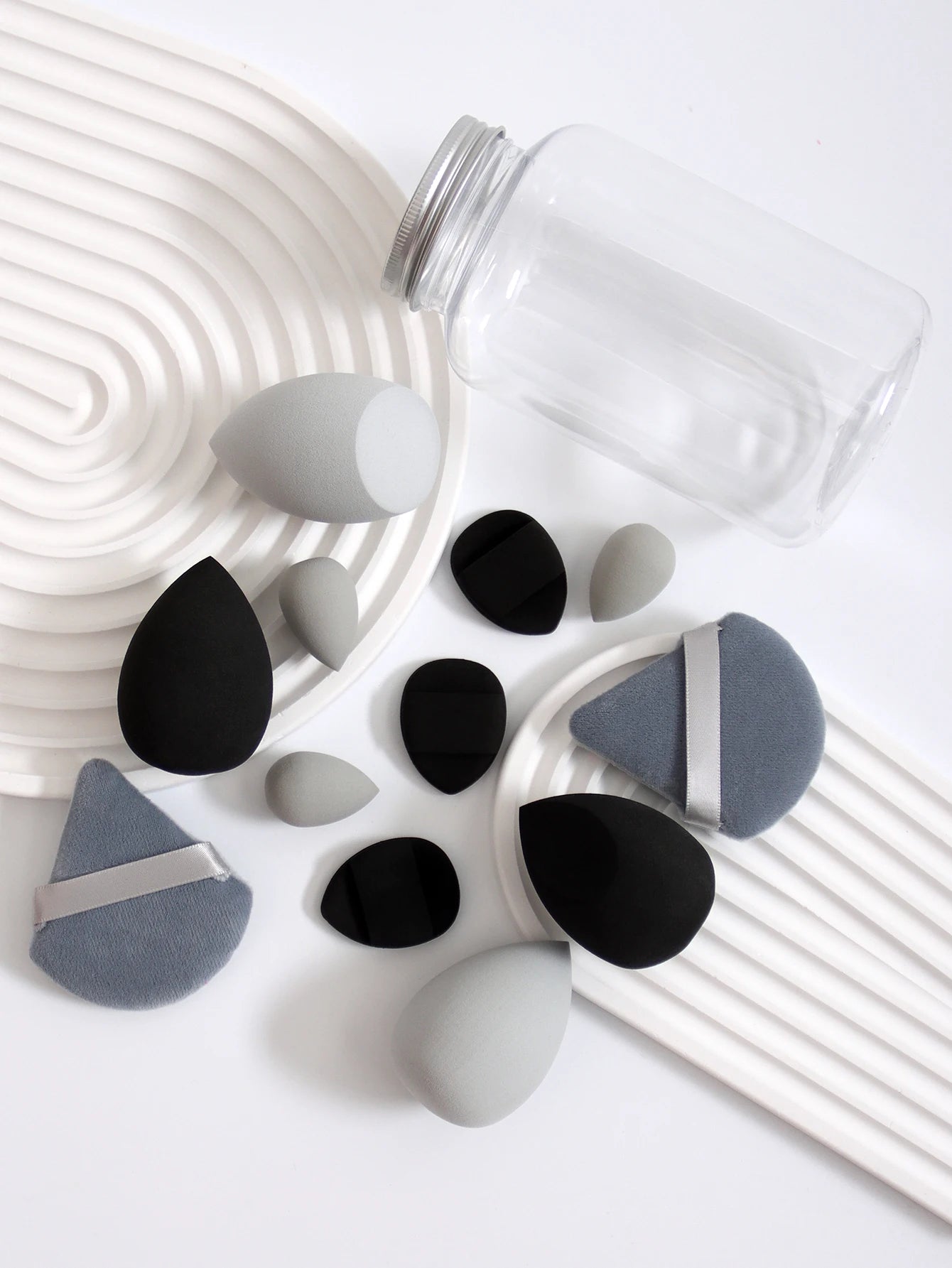 12Pcs Latex-Free Makeup Sponge Set for Flawless Application - Smarsty