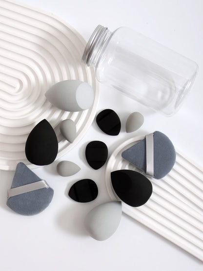 12Pcs Latex-Free Makeup Sponge Set for Flawless Application - Smarsty