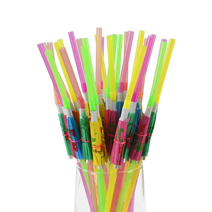 50PCS Hawaiian Party Umbrella Straws for Tropical Celebrations - Smarsty