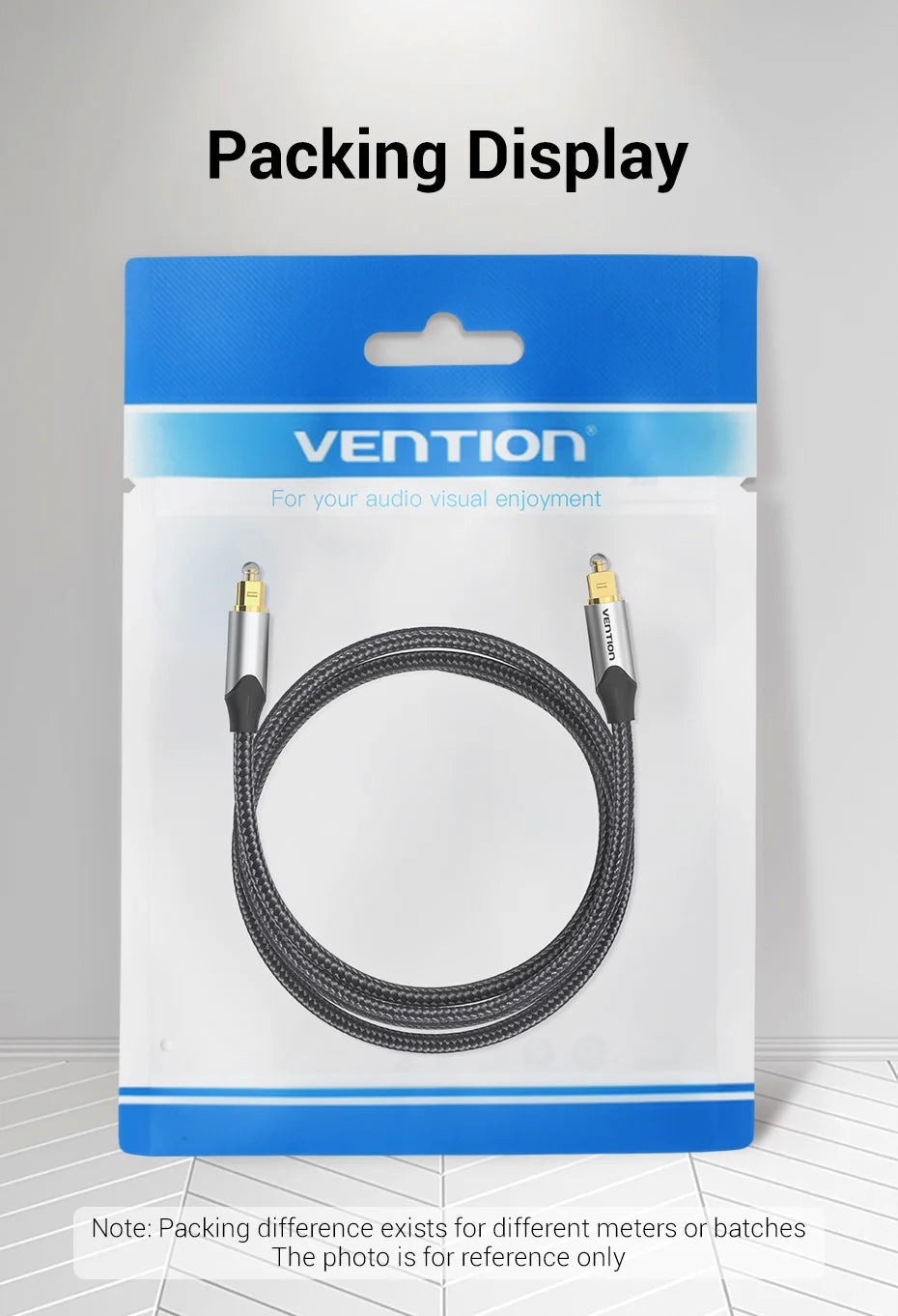 Vention Digital Optical Audio Cable for Superior Sound Quality - Smarsty