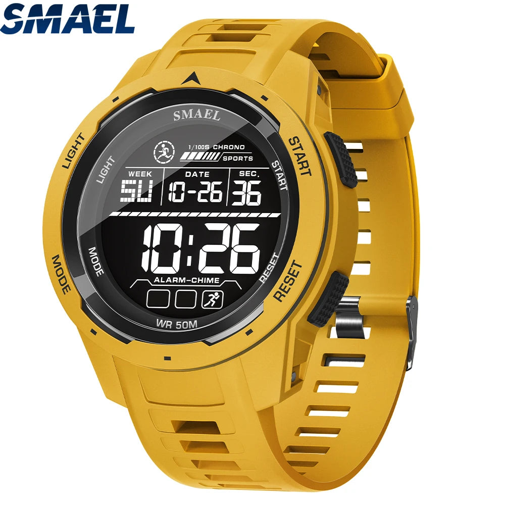 SMAEL 8105 Men’s Digital Sports Watch Waterproof LED Display - Smarsty