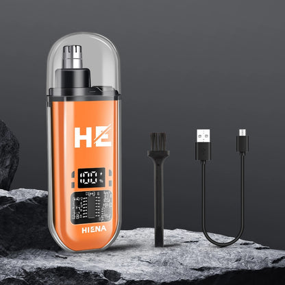 Nose Clippers Facial Hair Trimmer Digital Display Rechargeable Nose Trimmer Gift for Boyfriend Father Birthday