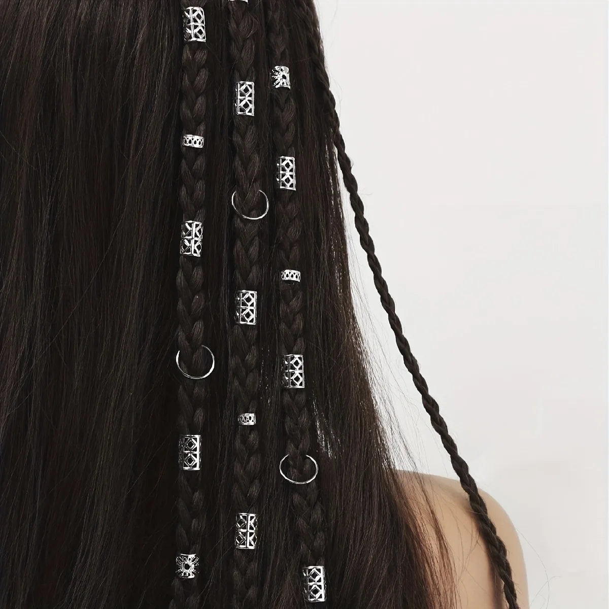 80pcs Stylish Dreadlock Hair Beads for Braids - Smarsty