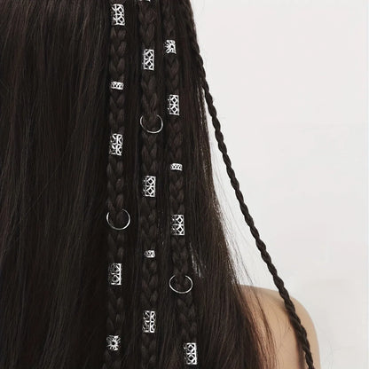80pcs Stylish Dreadlock Hair Beads for Braids - Smarsty