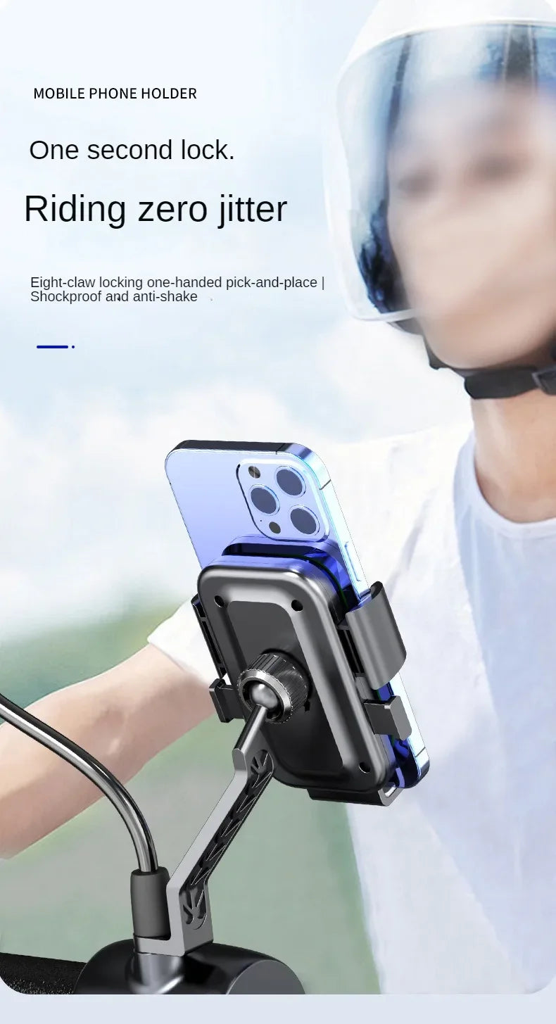 Universal Bike Phone Holder With Free Rotation Shockproof - Smarsty