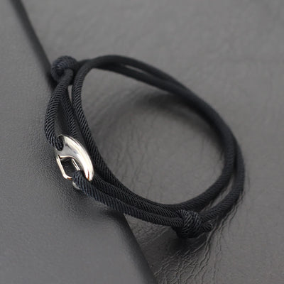 Men’s Adjustable Shark Bracelet Double Layer Rope Strand - Smarsty
