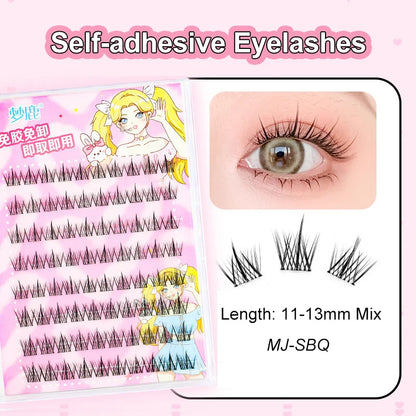 Self Adhesive Cluster Lashes for Effortless Application - Smarsty