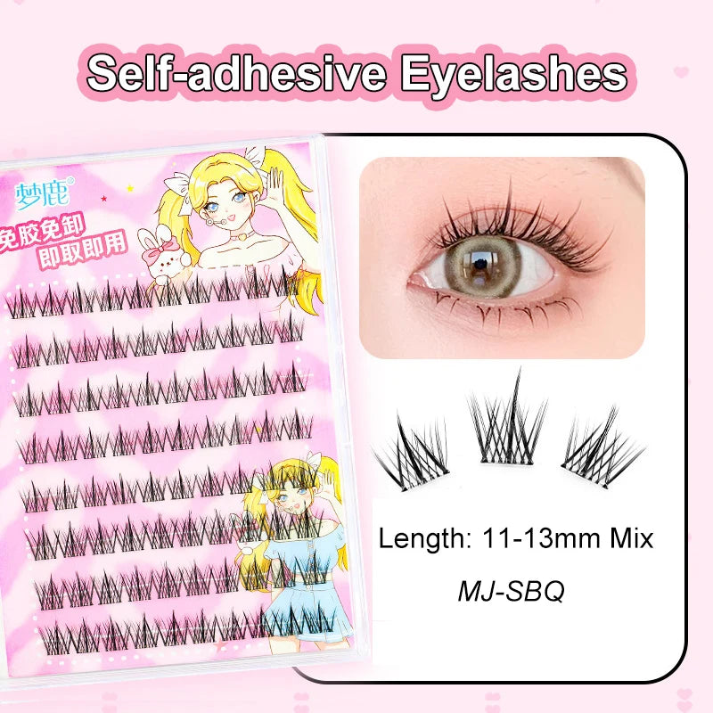 Self Adhesive Cluster Lashes for Effortless Application - Smarsty