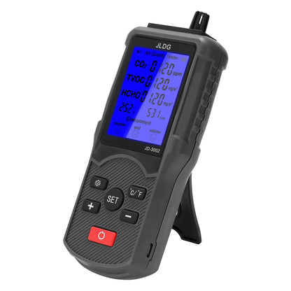8in1 Air Quality Tester with CO2 and TVOC Monitoring - Smarsty